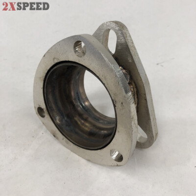 3'' to 2.5'' I.D. 3 Bolt Flange Exhaust Muffler Pipe Extension Flange Mild Steel