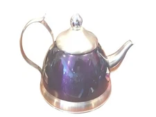 Creative Home Tea Kettle 1 QT Dark Purple 3 Pc Set Stainless Infuser Type NEW