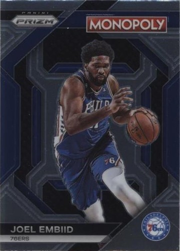 2023-24 Panini Select Joel Embiid Zebra Prizm SSP #204 Courtside