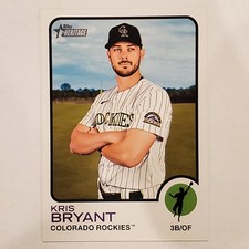 KRIS BRYANT 2022 Topps Heritage High Number 1973 OVERSIZE BOX TOPPER Rockies