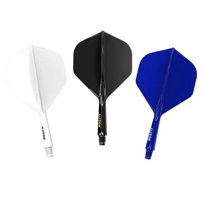 CUESOUL ROST 77 Integrated Shaft & Flight Big Standard Short - Black White Blue