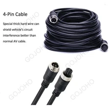 4Pin Aviation Extension Cable For Rear View Truck Trailer Camera Male to Female