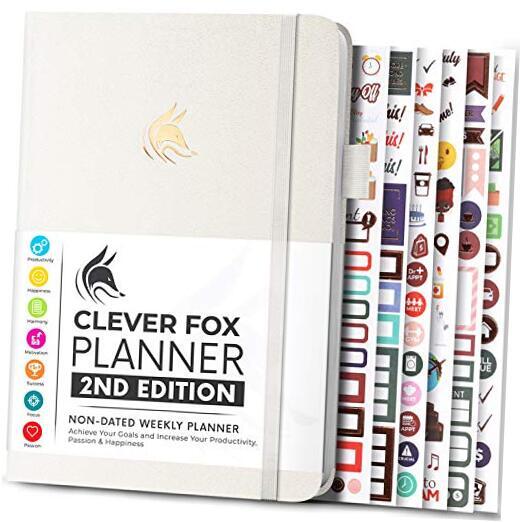 Planner 2nd Edition – Colorful Weekly & Monthly Goal A5 (5.8'' x 8.3'') White-image