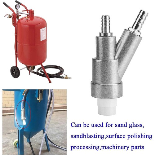 35mm Stainless Steel Sand Blaster Sandblasting Gun with 8mm Boron Carbide Nozzle - Picture 4 of 10