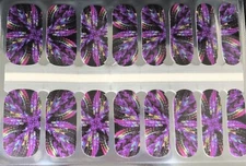 Color Nail Polish Strips,16ct. Exclusive Budding Kaleidoscope 👀  Description⬇️