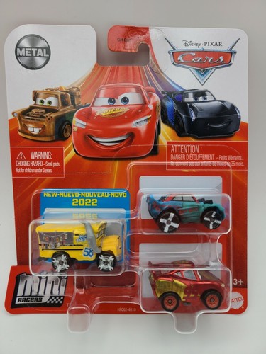 2022 Disney PIXAR CARS 3 pk Mini Racers 