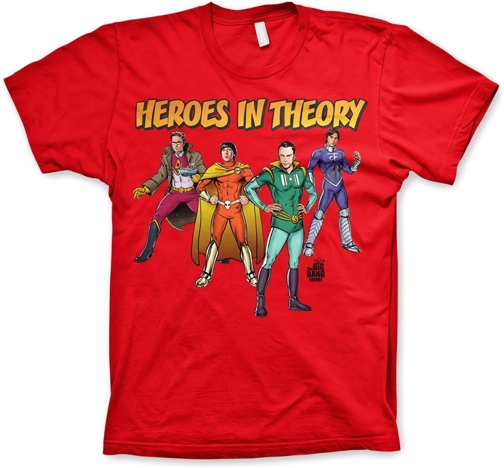 Красная футболка The Big Bang Theory TBBT Heroes In Theory