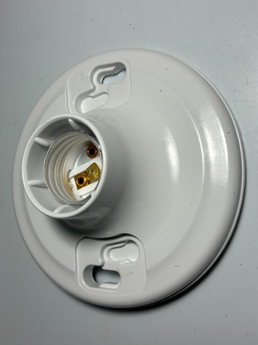 Lamp Bulb Holder Socket Keyless for Ceiling/Wall 660W-Max Plastic Legrand NEW - Picture 8 of 9