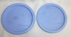 Lot of 2 Tupperware 2423A Lid “A” Round Small One Touch Seal Country Blue — photo 1