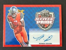 Romeo Doubs 2022 Leaf Metal Draft State Pride Red Auto #ed 3/4