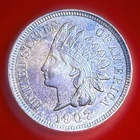 1907 Indian Head Penny Cent Uncirculated UNC BU Great BN Example Brown 1c Coin!