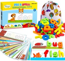 Learning Toys for 3 4 5 6 Years Old Boys and Girls, See  Spell CVC Word Buil...