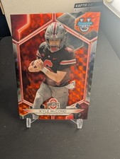 Kyle McCord Orange Geometric /25 2023 Bowmans Best Chrome U University