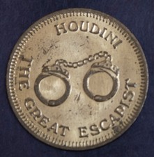 1874-1926 Token The Great Escapist  Harry Houdini Escape Artist  Lot 5172