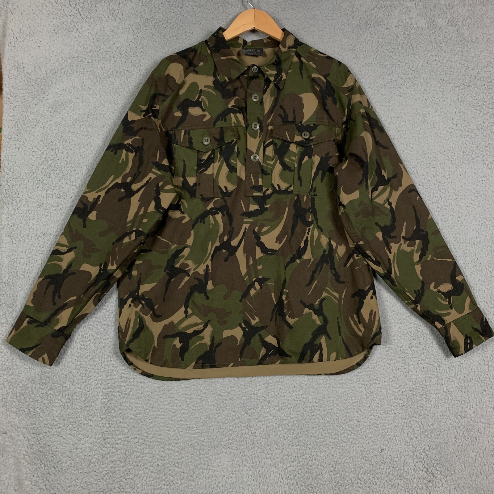 Triple Aught Design Haven CPO Shirt Mens XL Green Camo Disruptive Popover Cotton