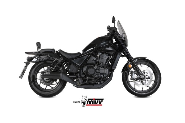 Mivv HR-1 Auspuff Schwarz Passend FüR Honda CMX 1100 Rebel 2022-2024-image