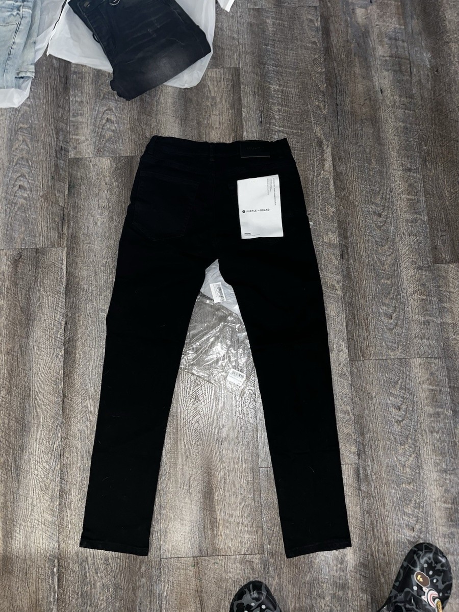 PURPLE BRAND ブラックデニム 30size Purple brand jeans black mens size 30 brand new with tags and bag