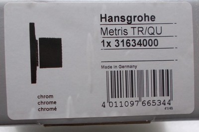 Hansgrohe Metris Trio Quattro E Ab- und Umstellventil Unterputz 31634000, chrom