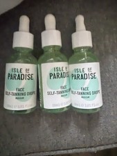 Isle of Paradise Face Self Tanning Drops Medium 30ml   Set of 3   NEW