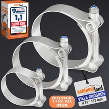 EDELSTAHLSCHELLE W4 T-BOLZEN-SCHELLE TOP QUAL...