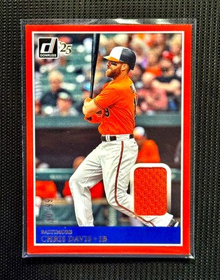 2025 Panini Donruss CHRIS DAVIS #MAT-CD -- Retro 1985 Materials [RED] Relic  /99