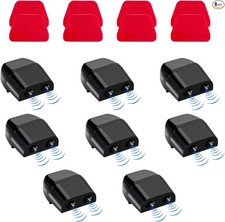 8PCS Black Deer Whistles for Car, Universal Vehicle Warning Device to Avoid Anim