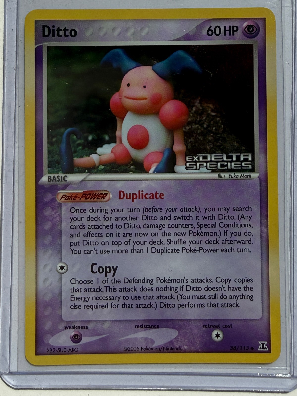 Pokemon Ditto (Mr. Mime) 38/113 Delta Species Reverse Holo NM
