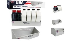 563 Oil Shelf Caddy Six Bottle Rack Holder- Made in USA - Holds 6 Quarts of
