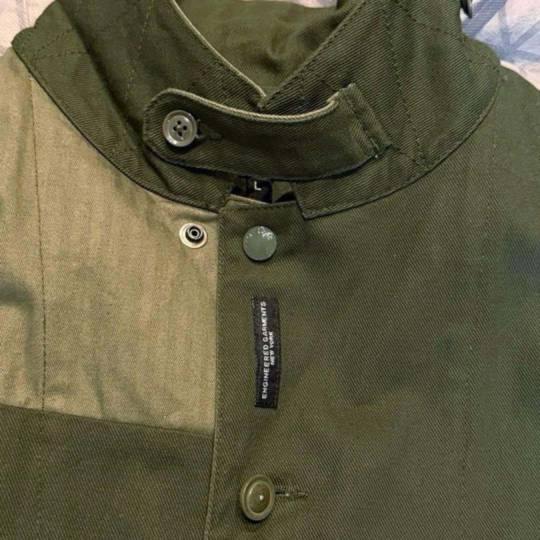 Engineered Garments Logger Jacket Olive Cotton Tw… - image 3