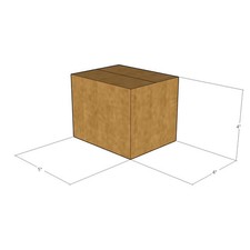 75 5x4x4 Kraft Brown Corrugated Shipping Boxes 32 ECT Single-Wall New