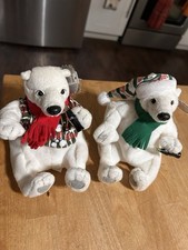 Coca Cola Polar Bears Bean Bag Plush Collectible 1999 New with Tags rare unique