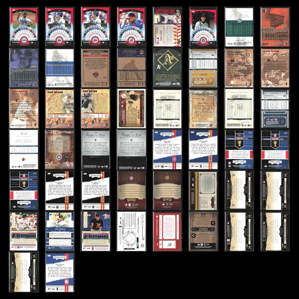 Serial #'d Lot 50 Baseball Cards Dealer Bulk Wholesale Fleer Pinnacle Playoff - Image 2 of 4