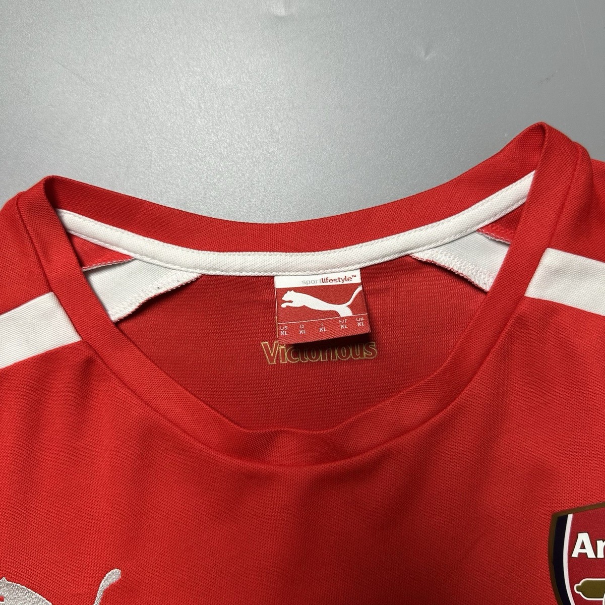 ARSENAL PUMA 2014/2015 FOOTBALL SOCCER HOME JERSEY #11 OZIL SIZE