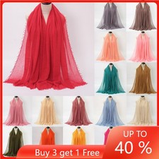 Muslim Women Hijab Long Scarf Head Wrap Cover Shawls Islamic Headscarf Stoles