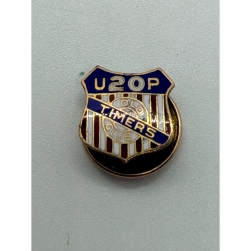 Vintage Union Pacific Railroad U20P Old Timers Club Pin Whitehead & Hoag Enamel