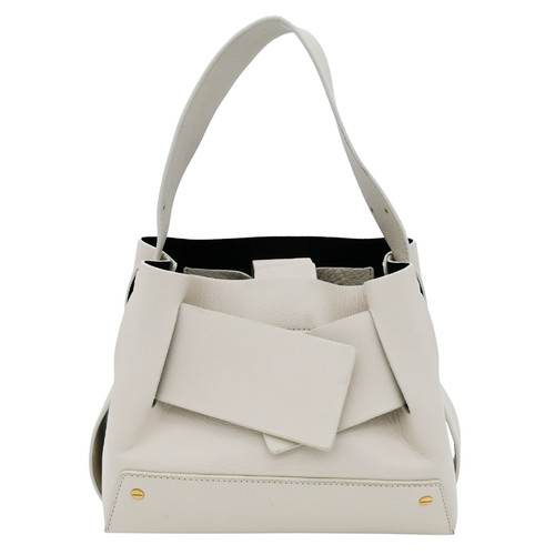 YUZEFI | Off-White Leather Dinky Bag
