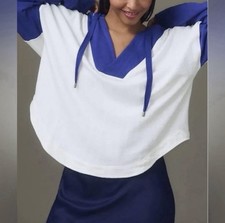 Pilcro Anthropologie Wharfside Colorblock Hooded Sweatshirt Size XS