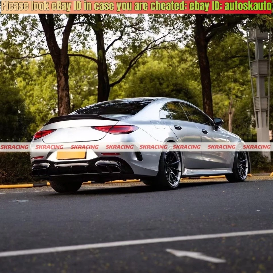 Alerón trasero de fibra de carbono para Benz W257 CLS350 CLS450 CLS53 AMG 19-23 Foto 2 de 4