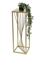 Blumenhocker Metall Gold Eckig 70 Cm BlumenstäNder Beistelltisch 96565 Blumen