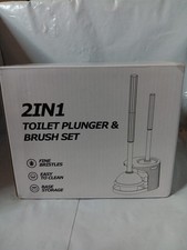 2 in 1 toilet plunger and brush set brand Black color
