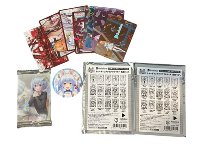 Hololive Merchandise Bundle Lot Wafer Cards Perkora Pin Kanata Error