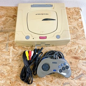 [Used] SEGA Saturn HST-0014 Console System w/Box Controller Cables ~ From JAPAN