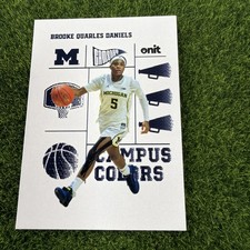 2025-26 ONIT Brooke Quarles Daniels Michigan Basketball CC-9 Campus Colors AS1