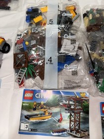 LEGO City Jungle AirDrop Helicopter 60162 almost complete set - NO BOX