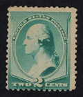 CKStamps: US Stamps Collection Scott#213 2c Washington Mint H OG Small Thin