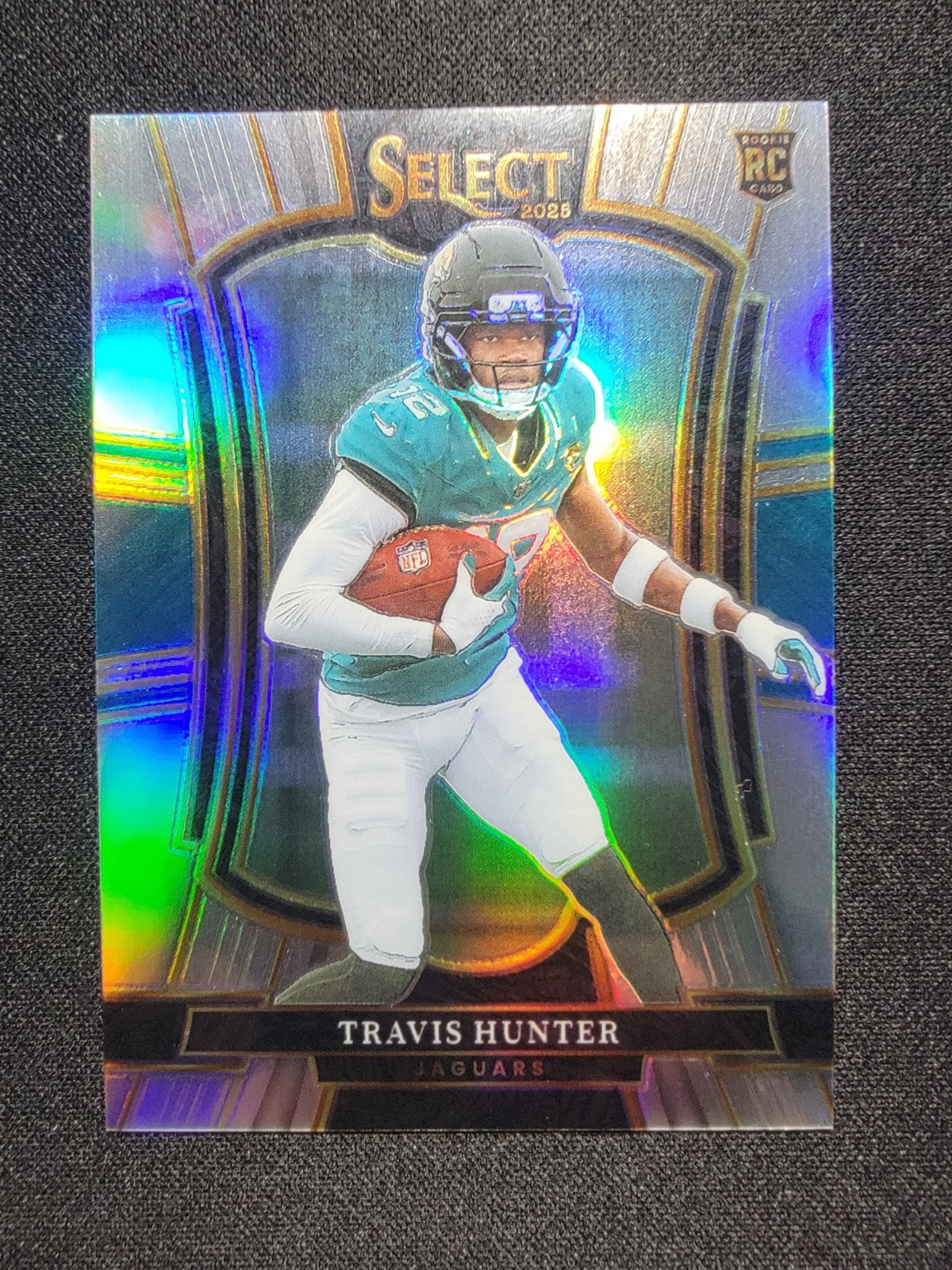 🔥Travis Hunter 2025 Panini Select SILVER PRIZM PREMIER LEVEL JAGUARS RC #128🔥