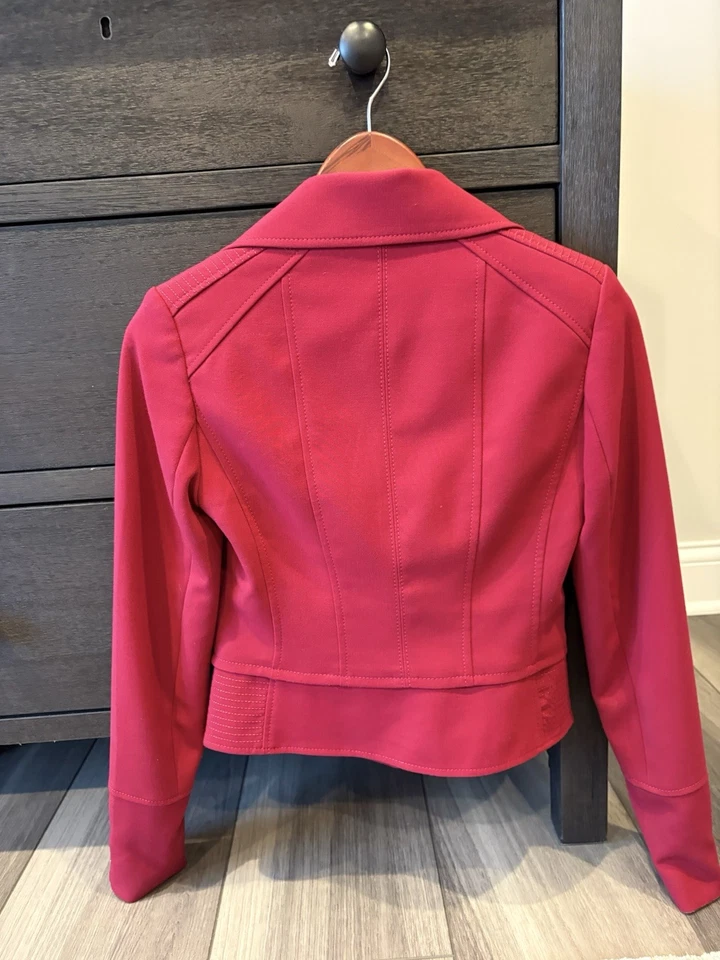 Мотокуртка White House Black Market оборудование красное золото на молнии - Изображение 4 из 4