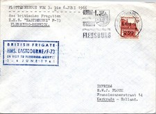 GOLDPATH: Germany cover 1966 to Netherlands special cancel CV928_P34