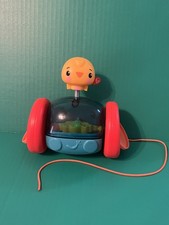 Fisher Price Pull Along Activity Elephant GTK14 Blue Sensory Play Toddler Toy