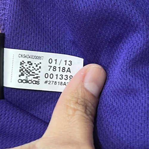 Lakers Steve Nash Adidas Jersey Mens Small Purple Gold Basketball Los Angeles - Picture 7 of 8